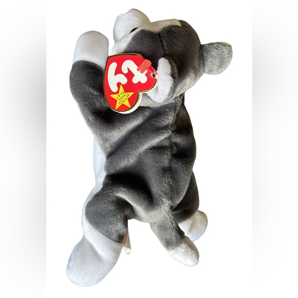 NWT Ty Beanie Babies Nanook The Husky Rare And Retired With Matching Teenie Baby - Picture 3 of 10
